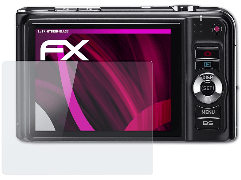 ATFOLIX FX-Hybrid-Glass Casio Exilim Schutzglas(für EX-H10 Hi-Zoom)