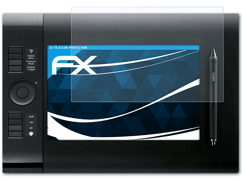 ATFOLIX 2x FX-Clear Displayschutz(für Wacom INTUOS4 S (PTK-440))