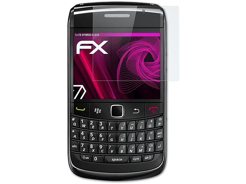 ATFOLIX FX-Hybrid-Glass Schutzglas(für Blackberry Bold 9780)