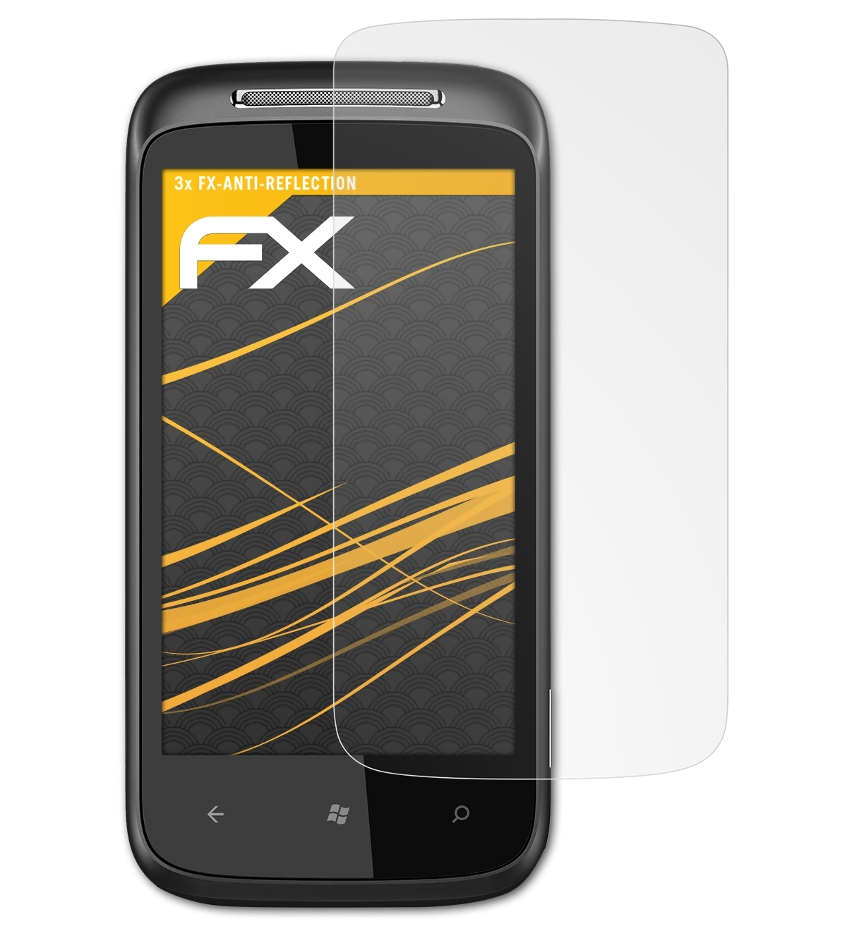 ATFOLIX 3x FX-Antireflex Displayschutz(für HTC 7 Mozart)