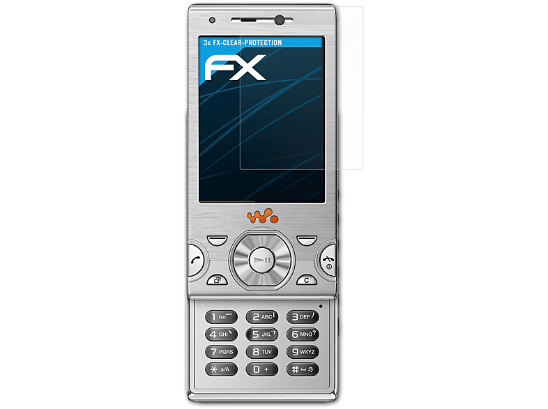 W995) FX-Clear Sony-Ericsson 3x Displayschutz(für ATFOLIX