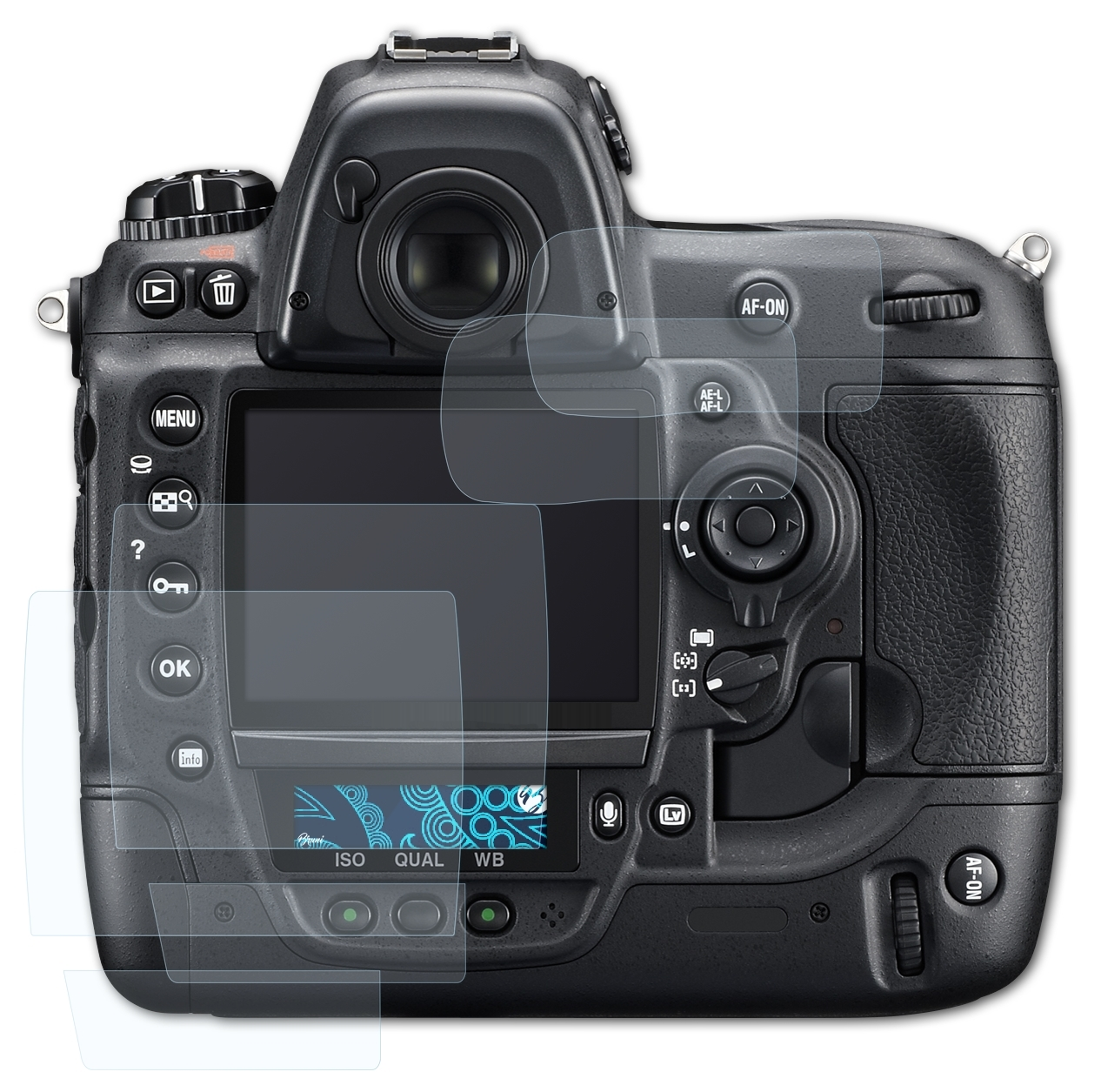 BRUNI 2x Basics-Clear Nikon Schutzfolie(für D3s)