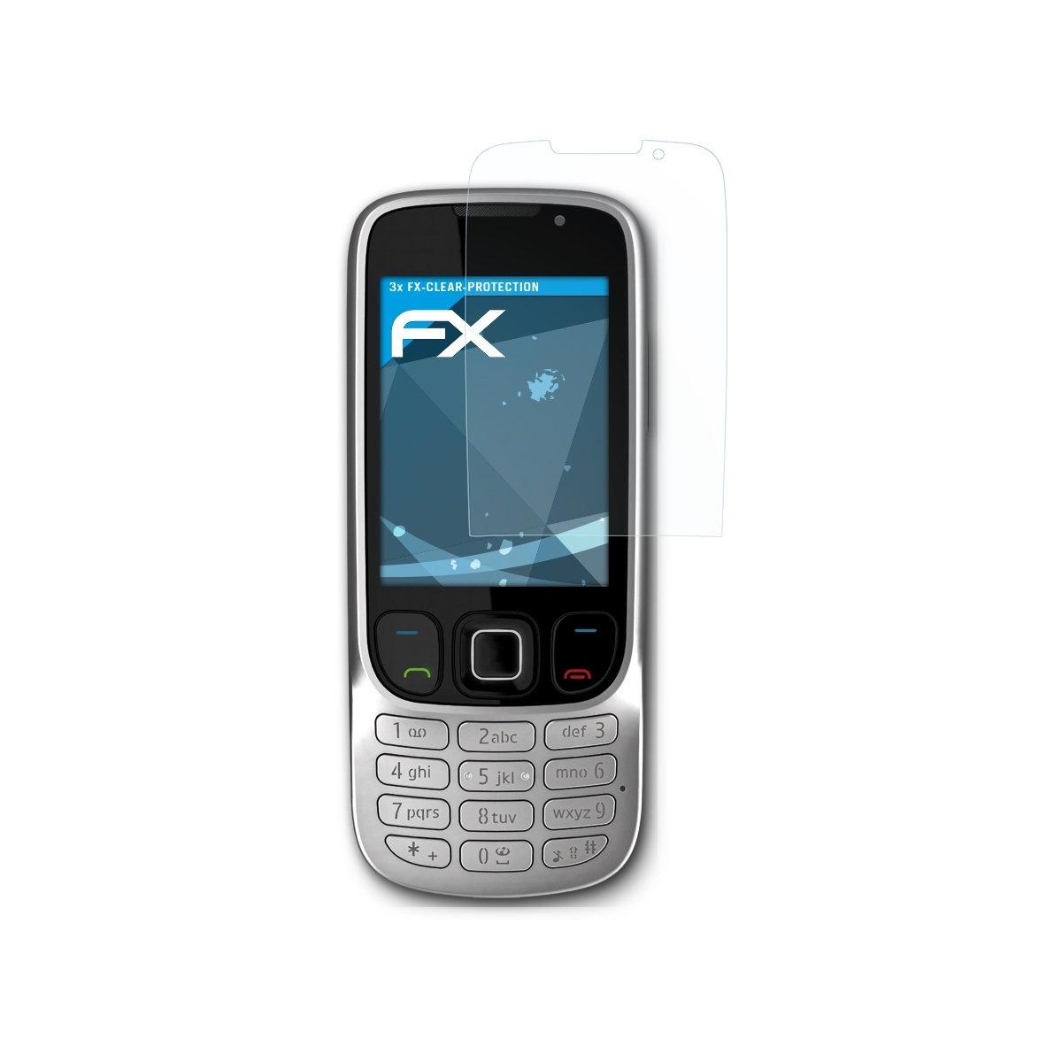 ATFOLIX 3x FX-Clear Displayschutz(für 6303 Nokia Classic)