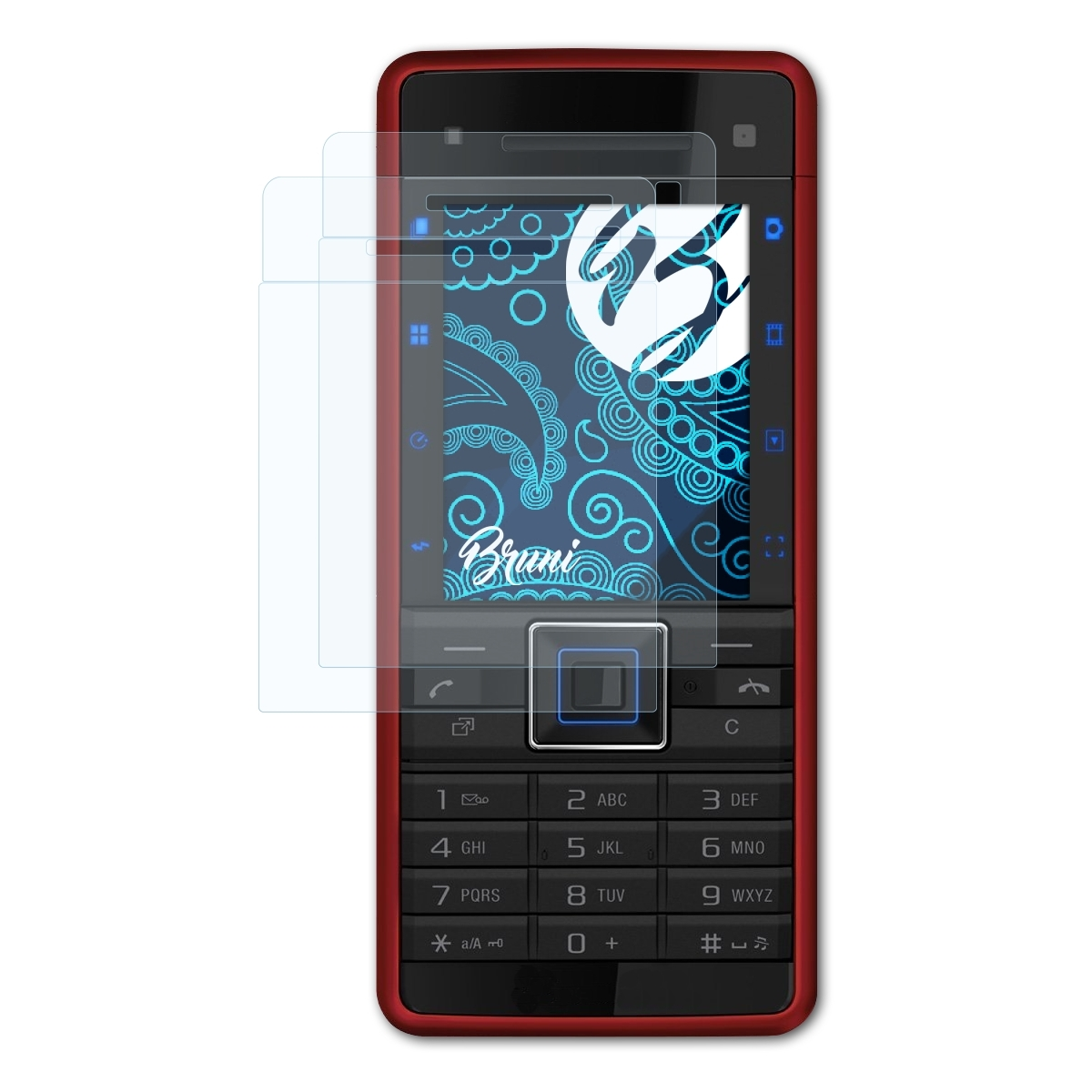 Basics-Clear Schutzfolie(für BRUNI 2x Sony-Ericsson C902)
