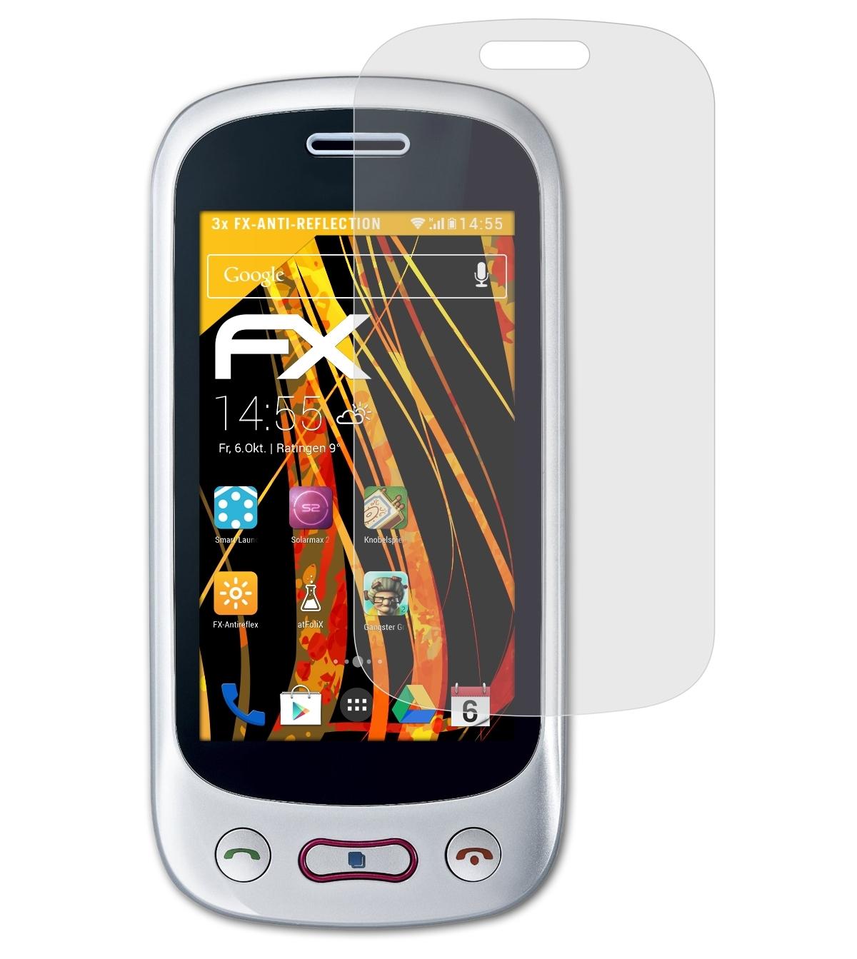 3x ATFOLIX LG GT350) FX-Antireflex Displayschutz(für