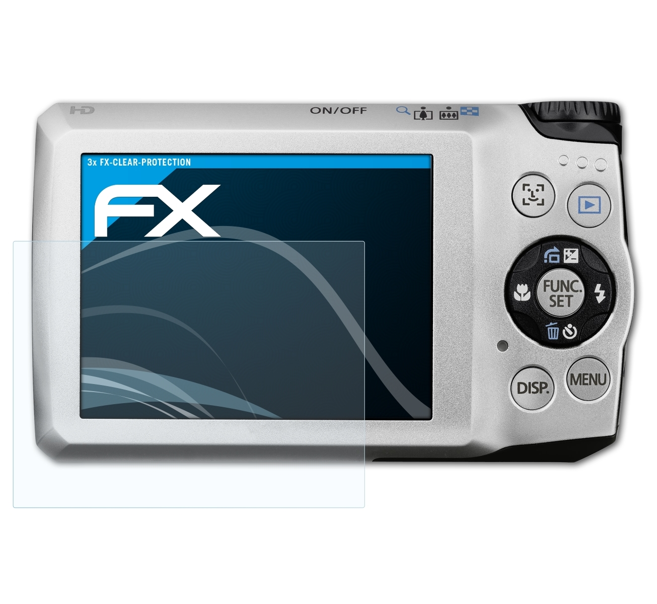 ATFOLIX 3x FX-Clear Displayschutz(für PowerShot Canon A3200 IS)