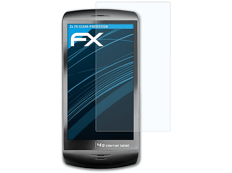 ATFOLIX 2x FX-Clear Displayschutz(für Archos 43 Internet Tablet)