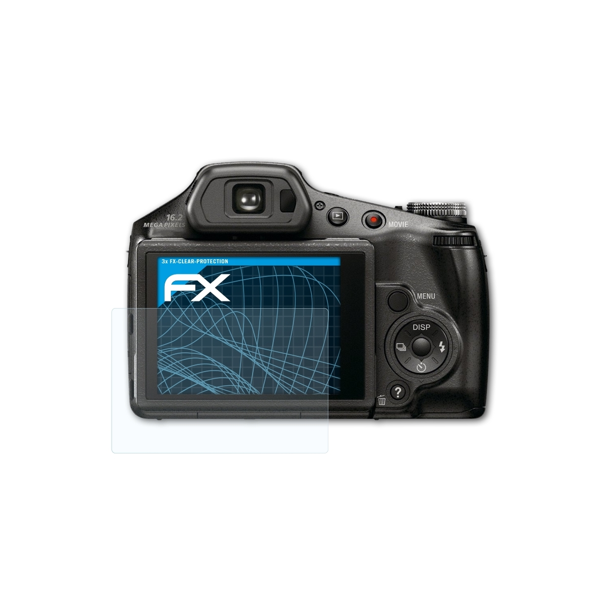 Sony DSC-HX100V) FX-Clear Displayschutz(für 3x ATFOLIX