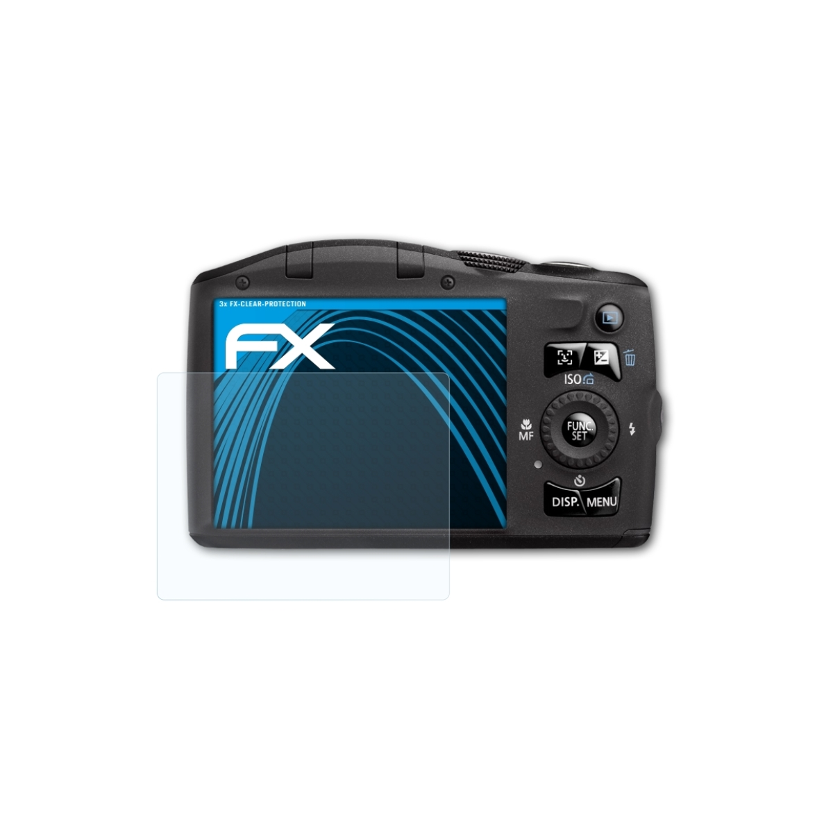 ATFOLIX 3x FX-Clear PowerShot SX130 Canon IS) Displayschutz(für