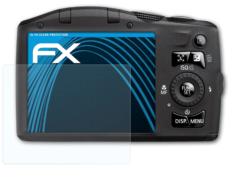 ATFOLIX 3x FX-Clear PowerShot SX130 Canon IS) Displayschutz(für