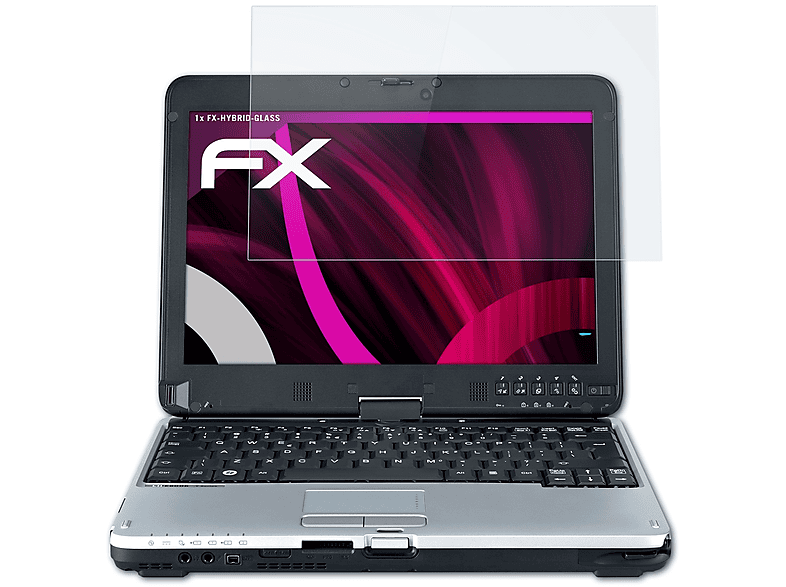 ATFOLIX Lifebook T730) FX-Hybrid-Glass Schutzglas(für Fujitsu