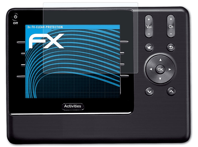 ATFOLIX 3x FX-Clear Advanced) Logitech Displayschutz(für Harmony 1100