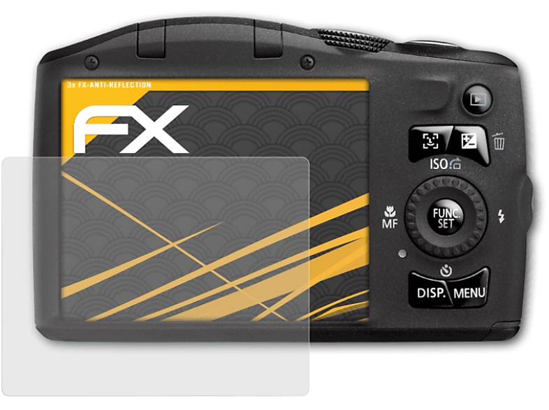 3x FX-Antireflex Displayschutz(für PowerShot SX130 IS) Canon ATFOLIX