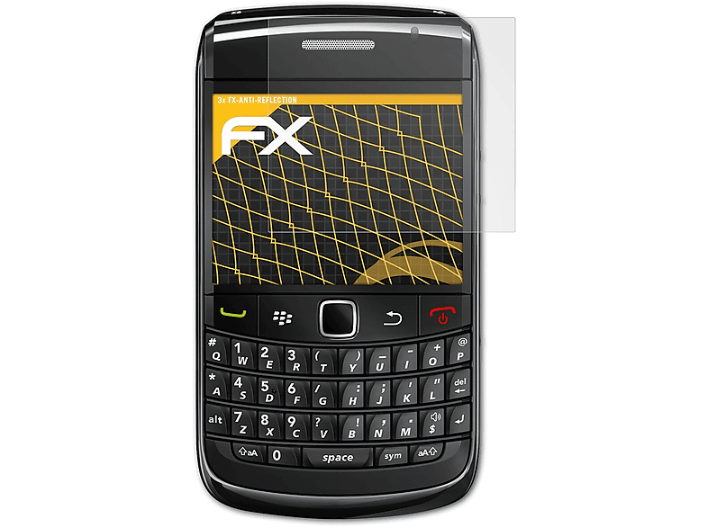 ATFOLIX 3x Bold 9780) FX-Antireflex Blackberry Displayschutz(für