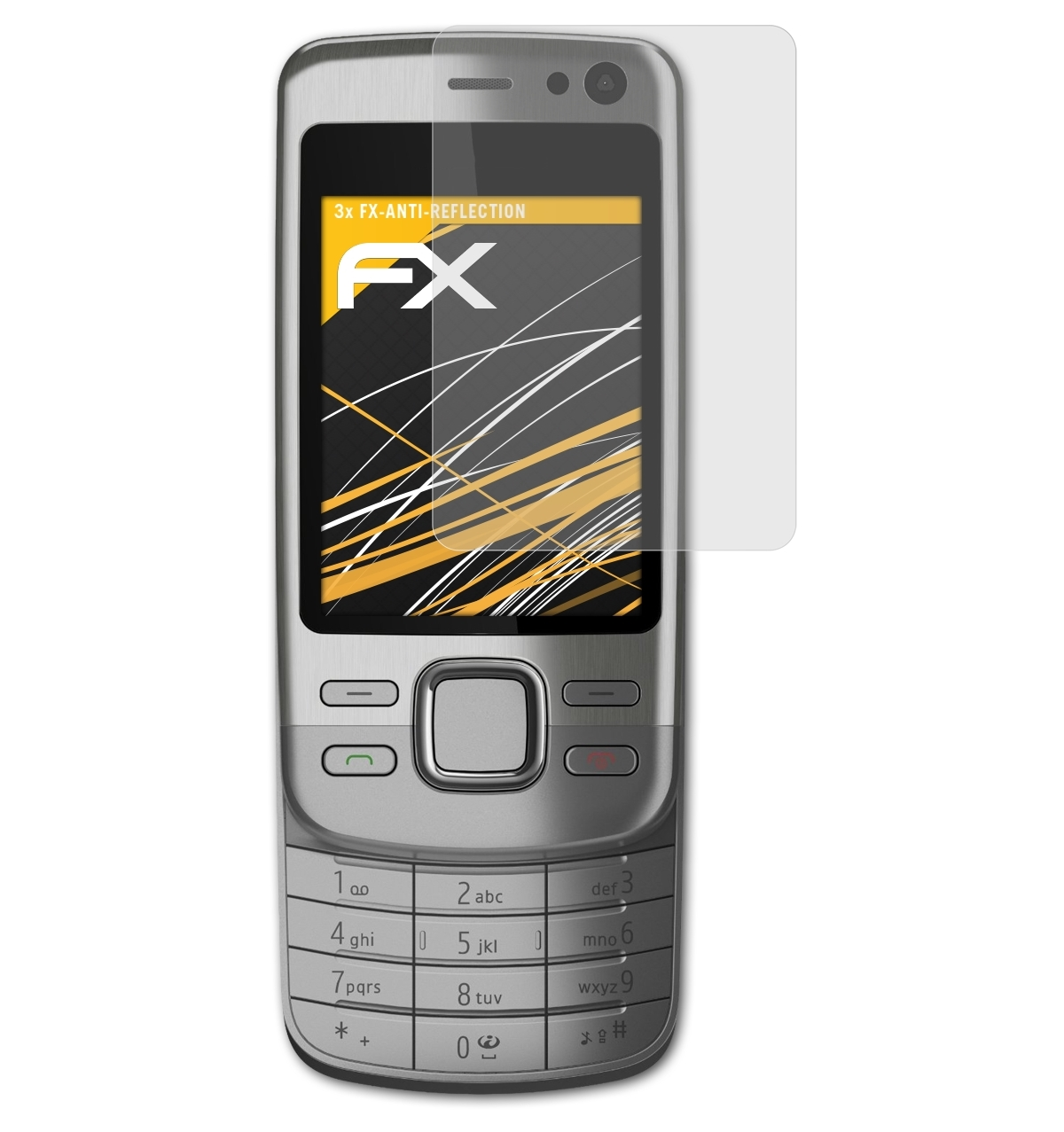 ATFOLIX 3x FX-Antireflex Nokia Displayschutz(für Slide) 6600i