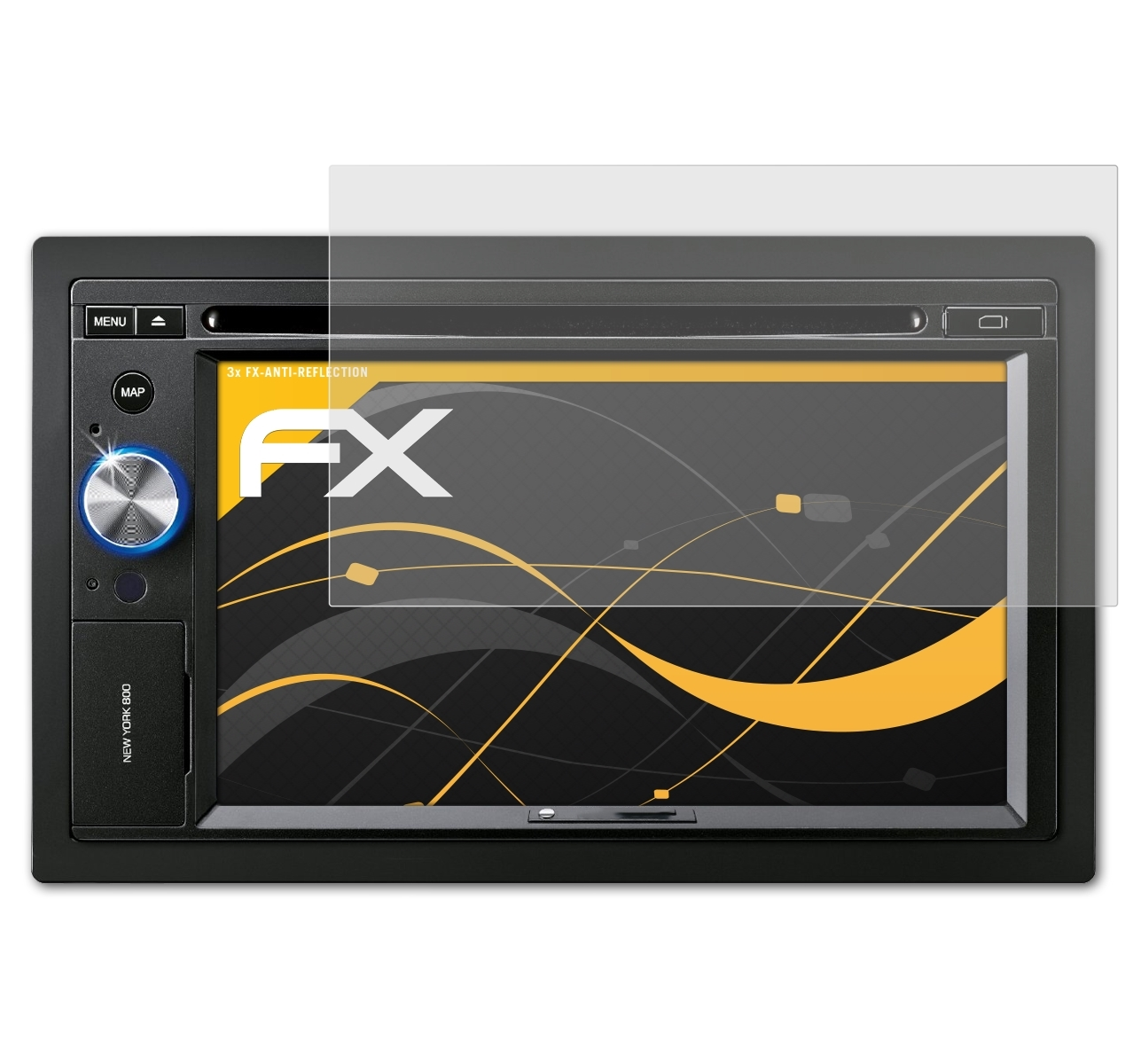 New Blaupunkt York 800) ATFOLIX 3x Displayschutz(für FX-Antireflex