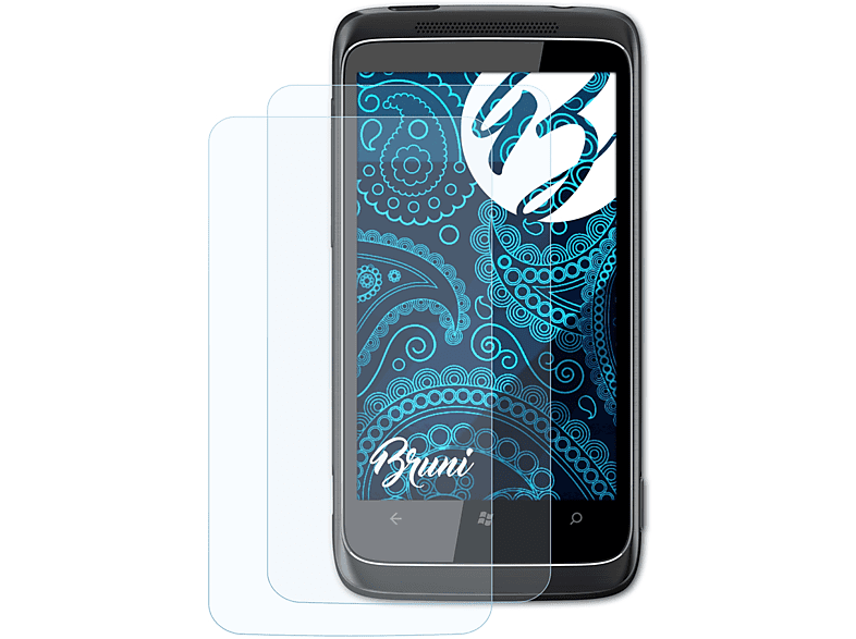 HTC 2x BRUNI 7 Basics-Clear Schutzfolie(für Trophy)