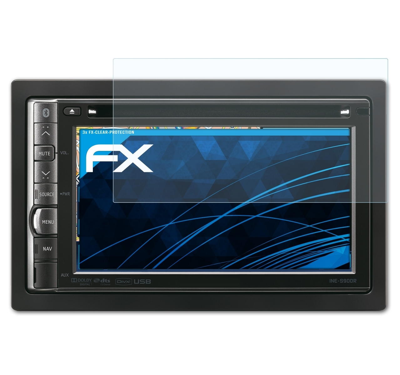 ATFOLIX 3x Alpine INE-S900R) Displayschutz(für FX-Clear