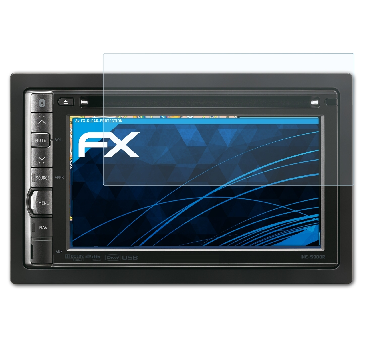 3x FX-Clear Displayschutz(für Alpine INE-S900R) ATFOLIX