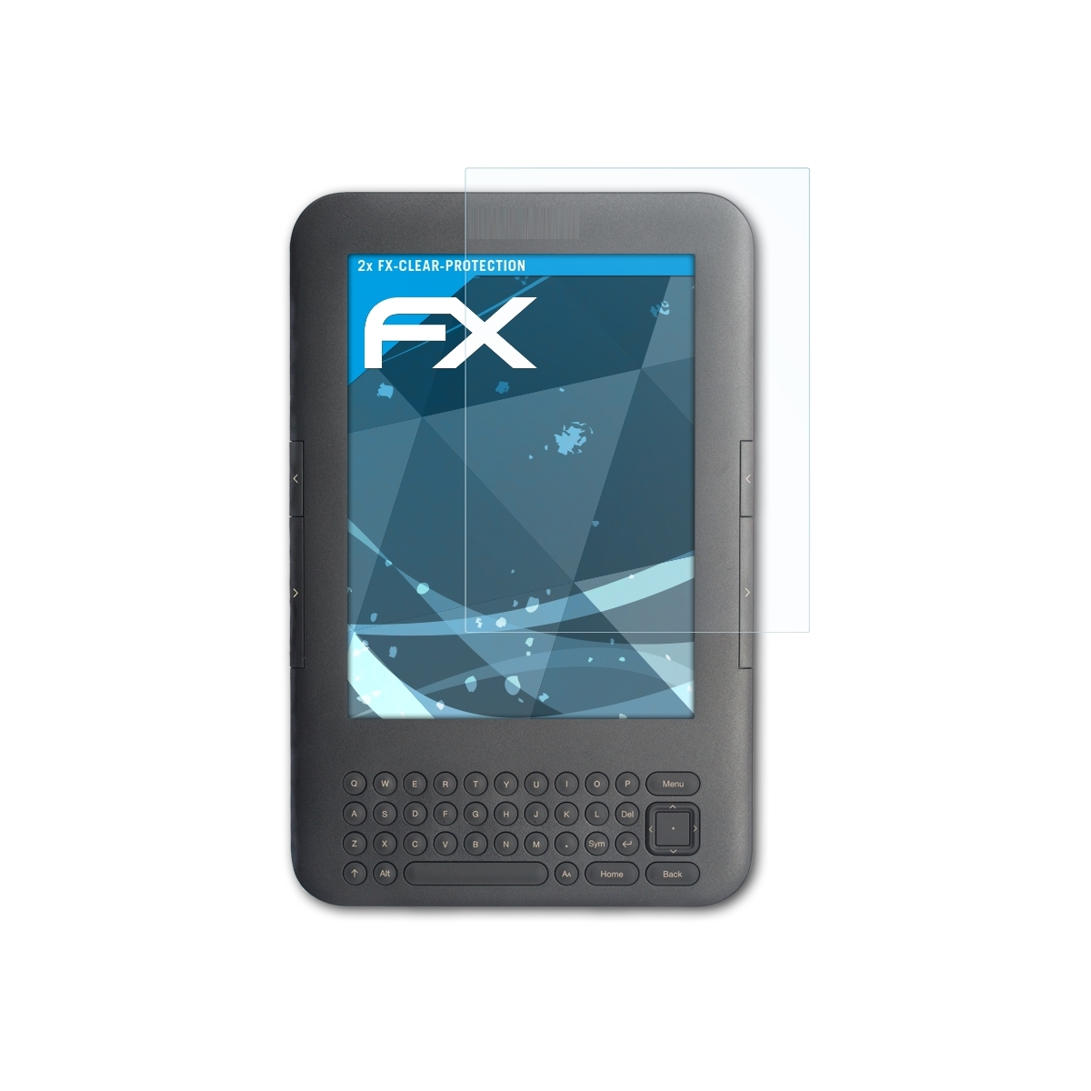 ATFOLIX 2x FX-Clear Displayschutz(für Amazon & Kindle (WiFi 3G)) Keyboard