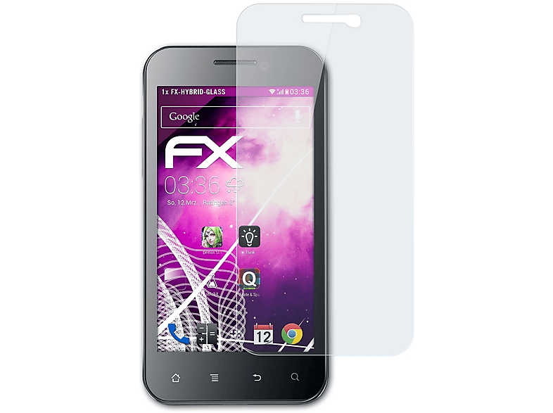 ATFOLIX FX-Hybrid-Glass Schutzglas(für Huawei Honor (U8860))