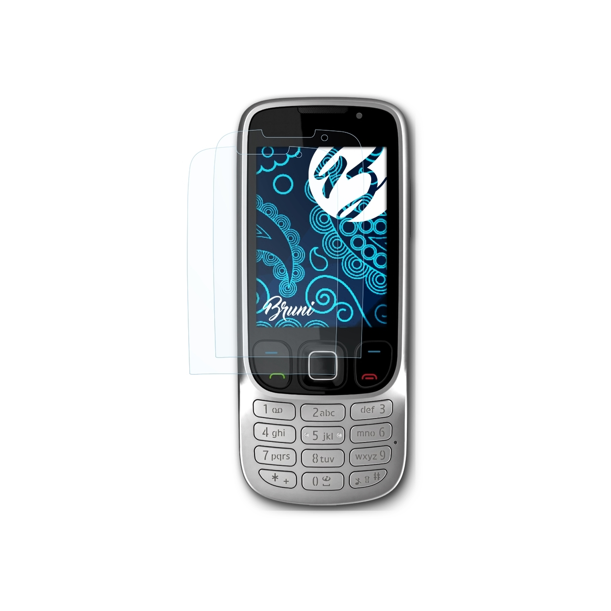 BRUNI 2x Basics-Clear Schutzfolie(für Nokia Classic) 6303i