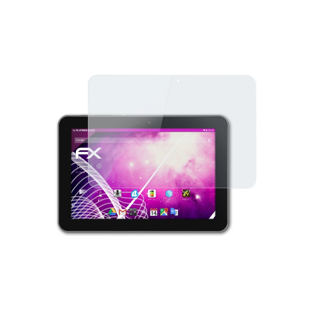 ATFOLIX FX-Hybrid-Glass Schutzglas(für Samsung Galaxy 8.9 LTE) Tab