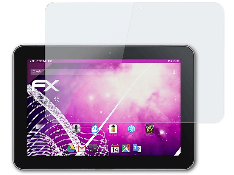 ATFOLIX FX-Hybrid-Glass Schutzglas(für Samsung Galaxy Tab 8.9 LTE)