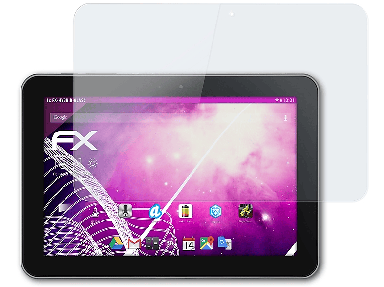 ATFOLIX FX-Hybrid-Glass Tab LTE) Samsung Galaxy 8.9 Schutzglas(für