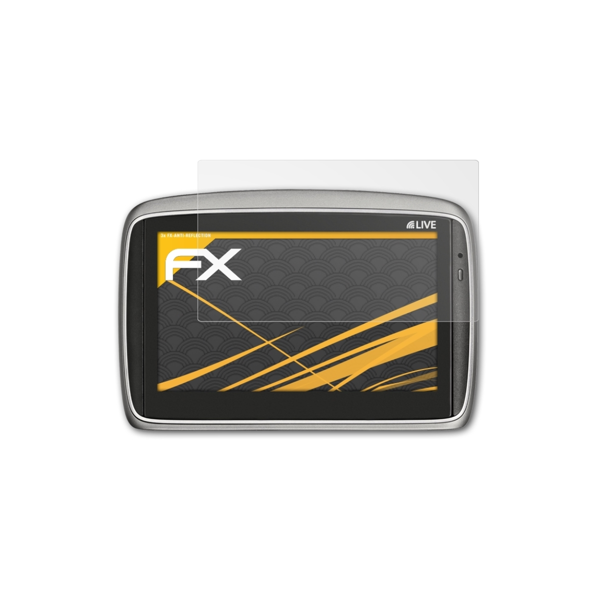 3x FX-Antireflex ATFOLIX 750 Live TomTom (2009)) GO Displayschutz(für