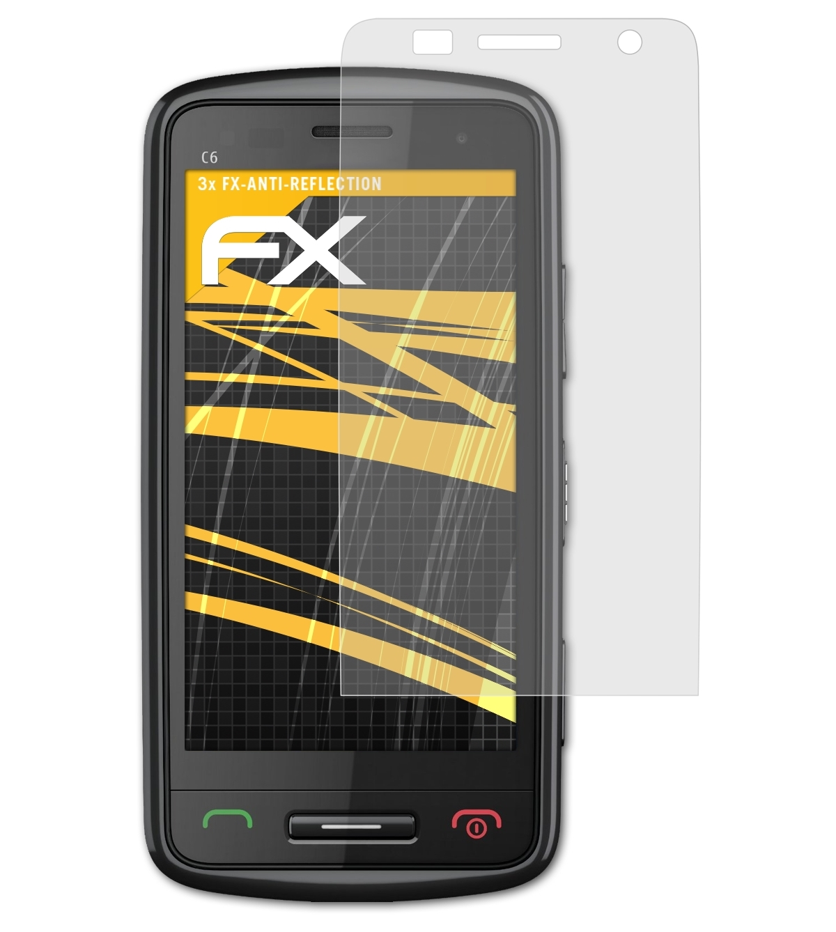 C6-01) 3x Displayschutz(für ATFOLIX FX-Antireflex Nokia