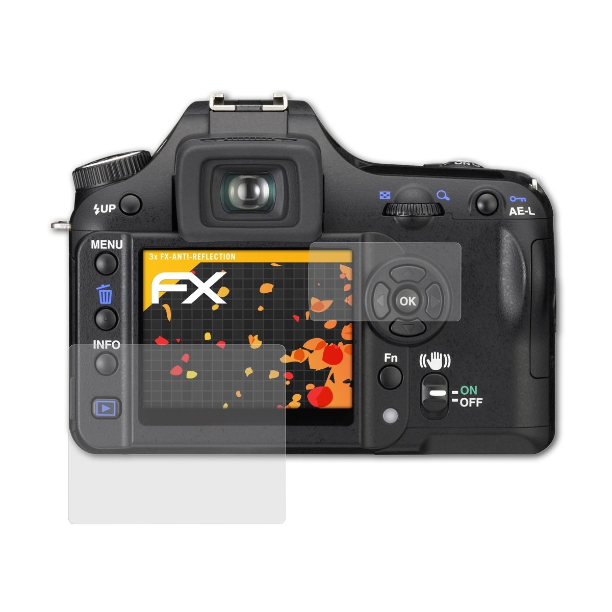 ATFOLIX 3x Super) Pentax K100D FX-Antireflex Displayschutz(für