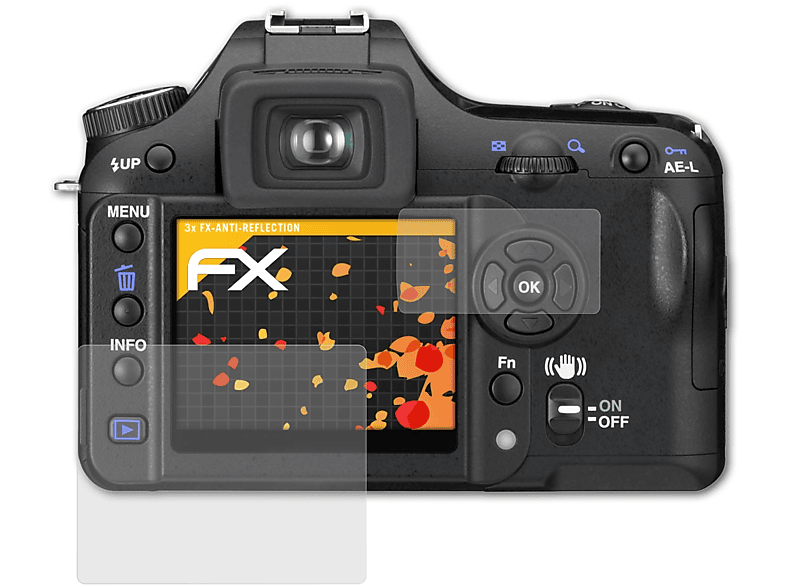 ATFOLIX 3x FX-Antireflex Displayschutz(für Pentax K100D Super)