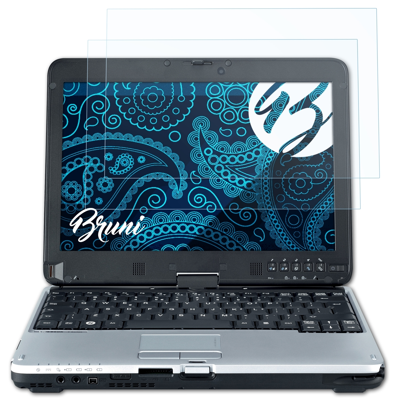 BRUNI 2x Basics-Clear T730) Schutzfolie(für Fujitsu Lifebook