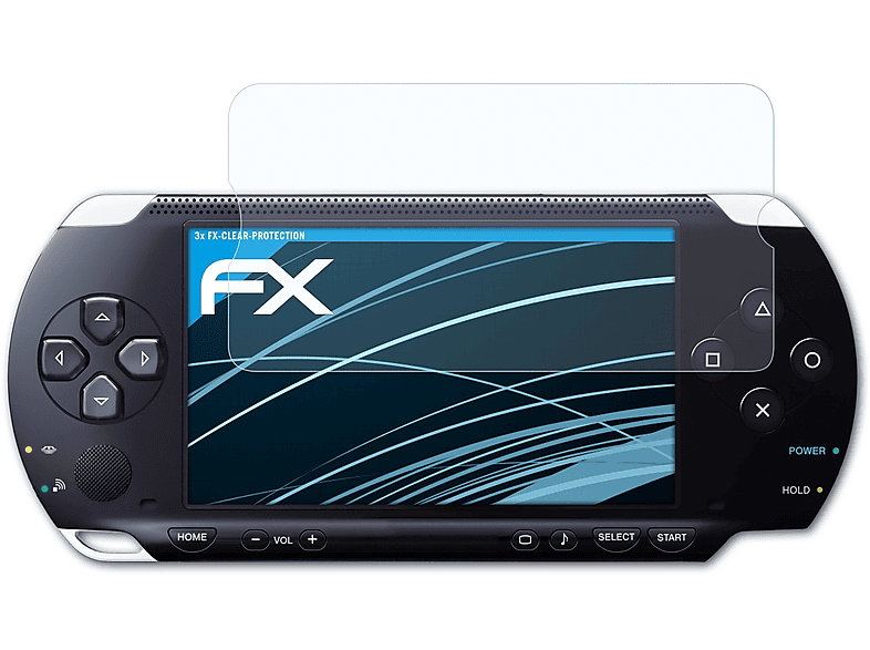 PSP-1000 FX-Clear Displayschutz(für Sony Display) ATFOLIX 3x