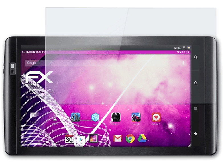 ATFOLIX FX-Hybrid-Glass Internet Tablet) Schutzglas(für 101 Archos