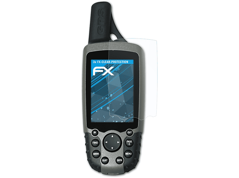 60CX) Displayschutz(für GPSMap 3x ATFOLIX FX-Clear Garmin