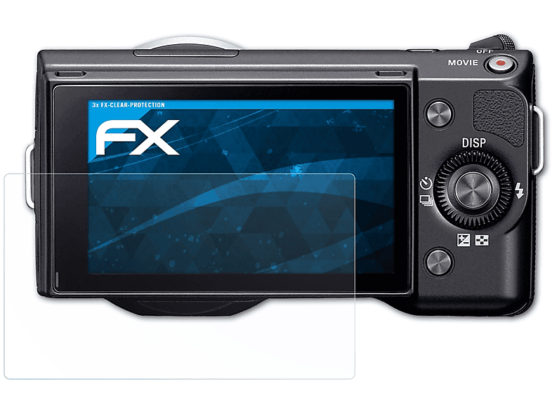 ATFOLIX 3x FX-Clear Displayschutz(für Sony NEX-5)