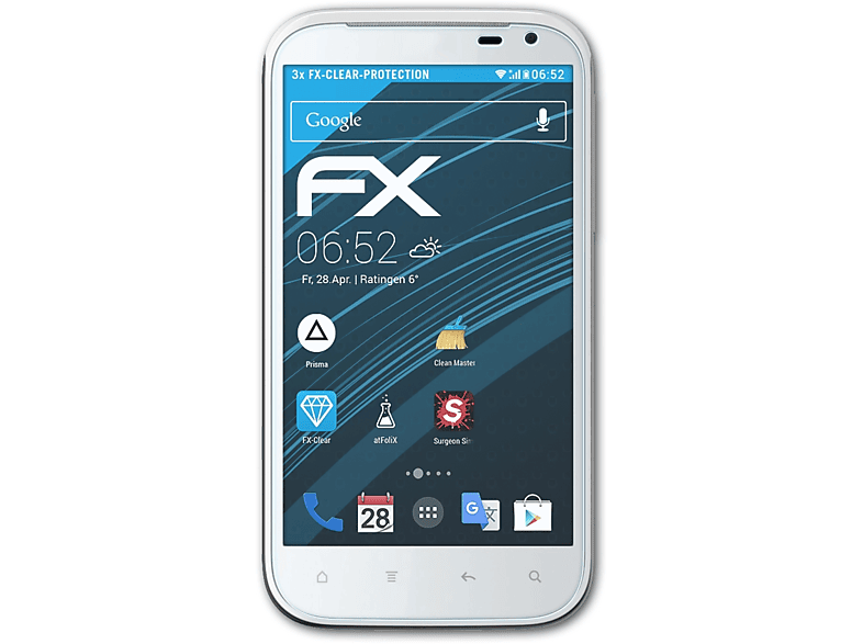 Sensation ATFOLIX XL) HTC 3x Displayschutz(für FX-Clear