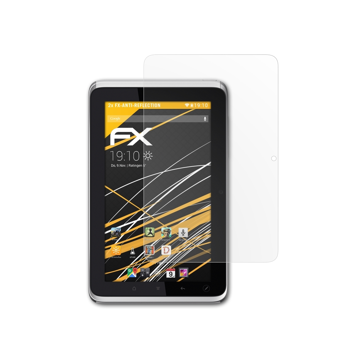 FX-Antireflex Flyer 2x HTC Tablet) ATFOLIX Displayschutz(für