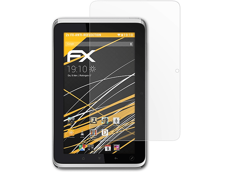 FX-Antireflex Flyer 2x HTC Tablet) ATFOLIX Displayschutz(für