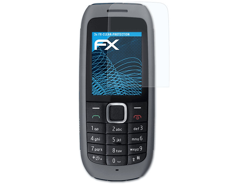ATFOLIX 3x FX-Clear Displayschutz(für 1616) Nokia