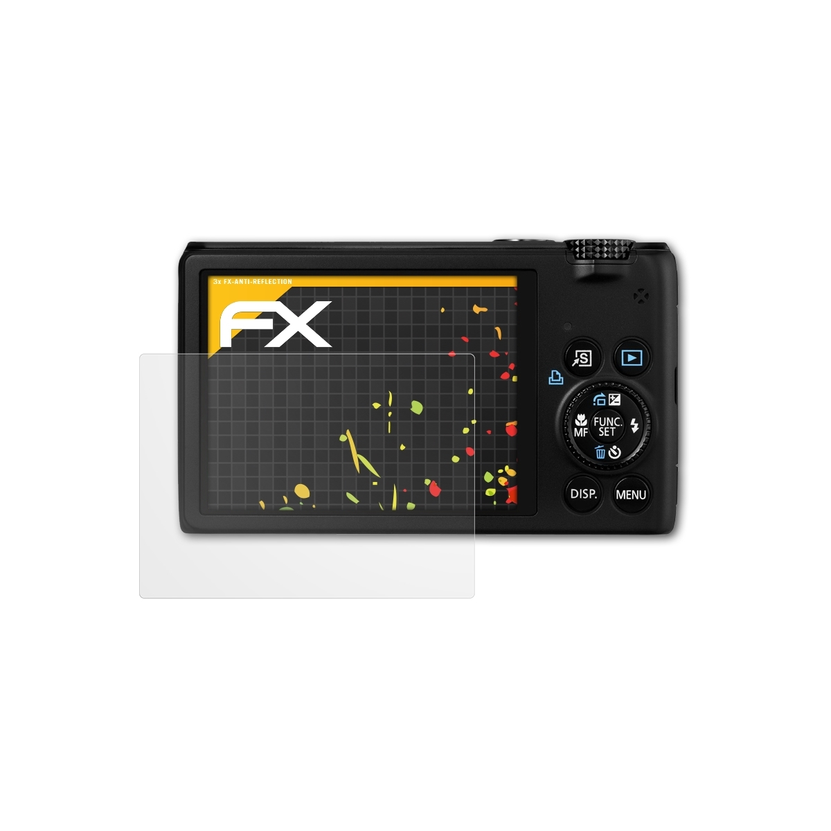 ATFOLIX 3x FX-Antireflex PowerShot S95) Displayschutz(für Canon