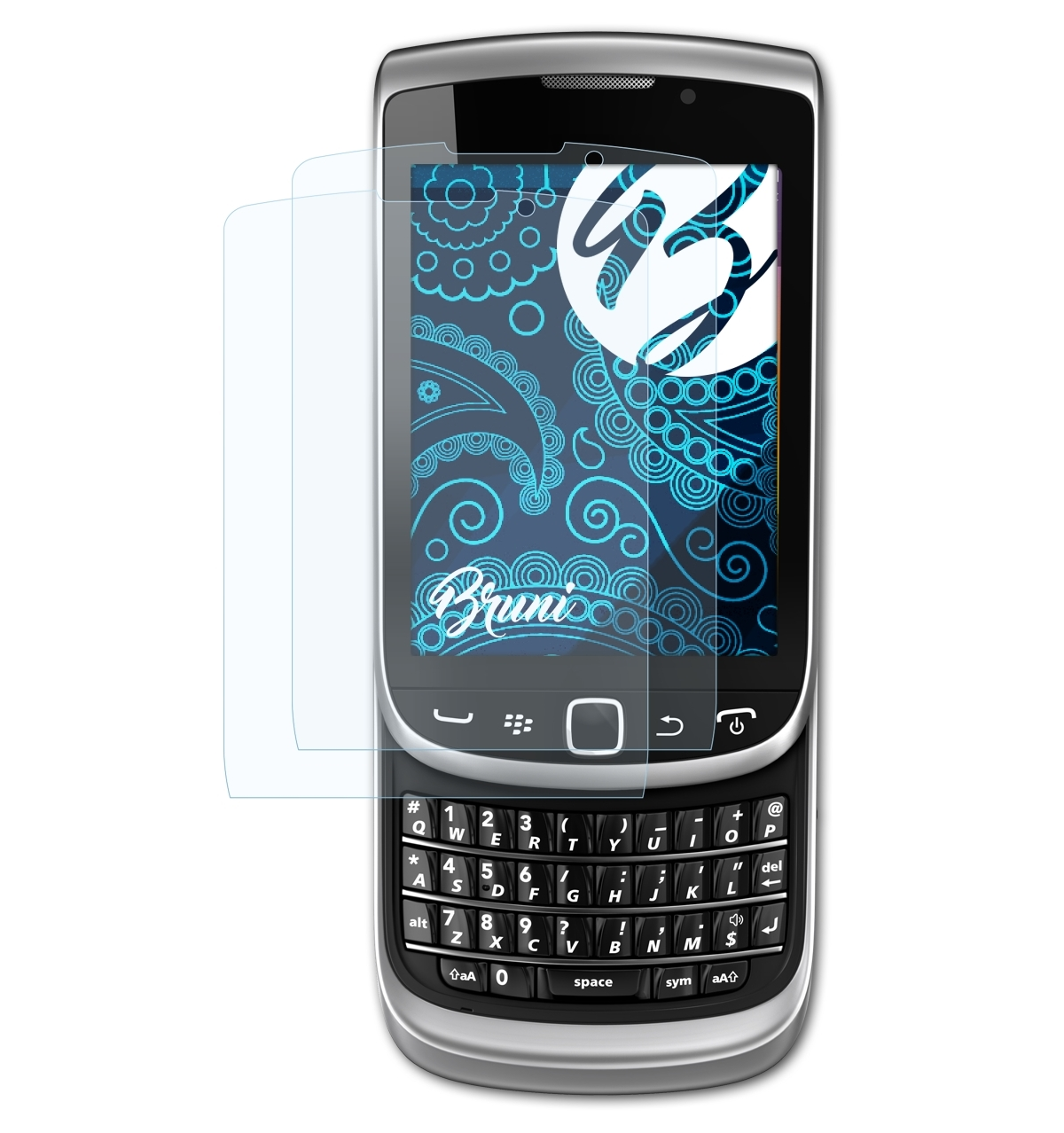 9810) Basics-Clear Torch Blackberry Schutzfolie(für BRUNI 2x