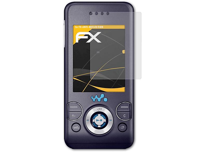 ATFOLIX 3x FX-Antireflex Displayschutz(für Sony-Ericsson W580i)