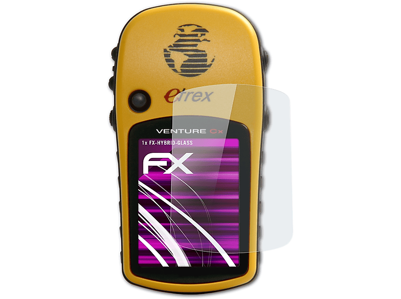 Etrex ATFOLIX Schutzglas(für Garmin CX) FX-Hybrid-Glass Legend