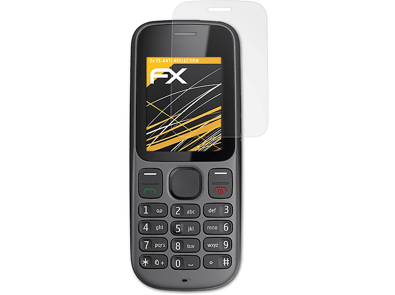 Displayschutz(für 3x FX-Antireflex Nokia ATFOLIX 100)