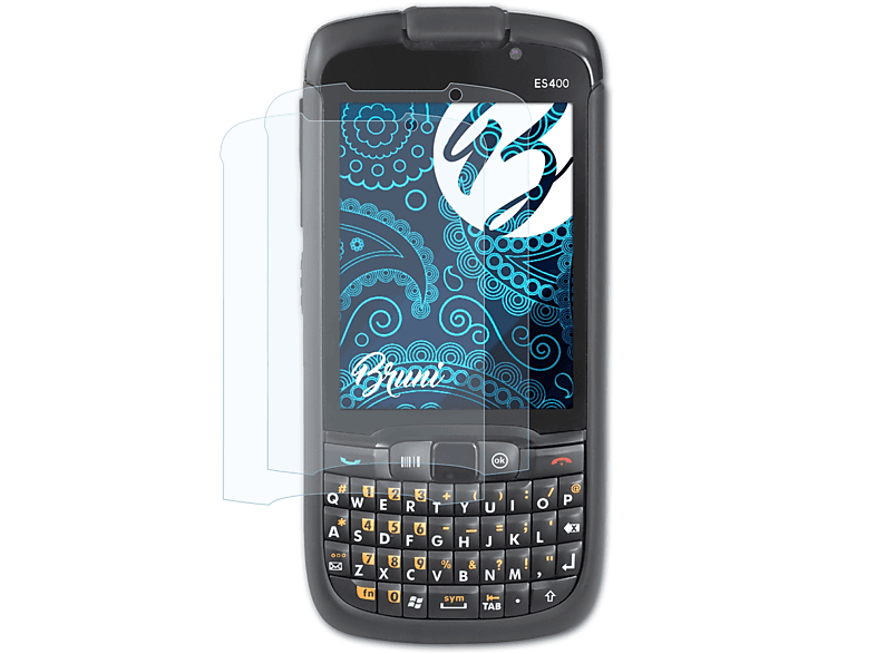 BRUNI 2x Basics-Clear Schutzfolie(für Motorola ES400)