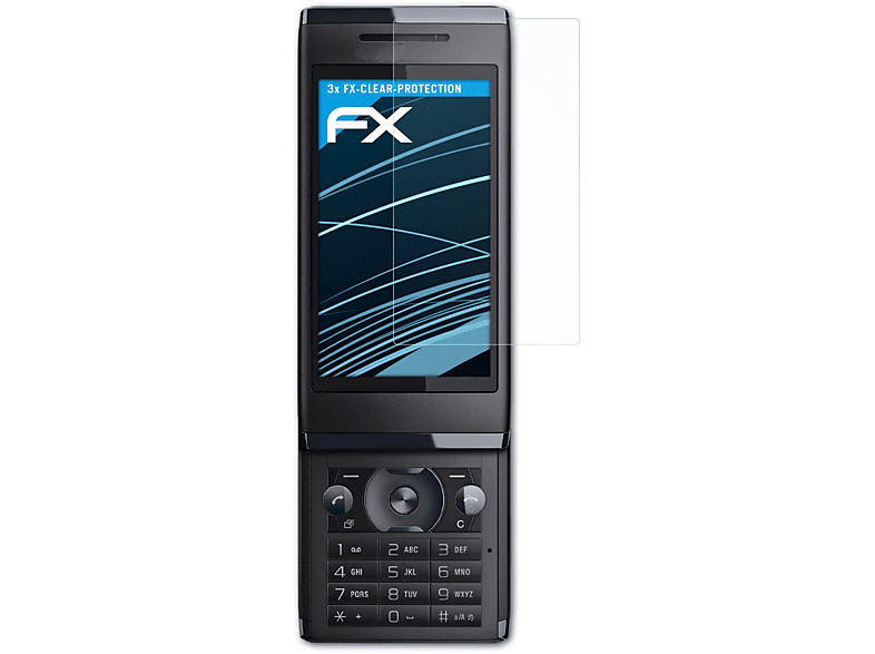 ATFOLIX 3x FX-Clear Displayschutz(für Sony-Ericsson Aino)