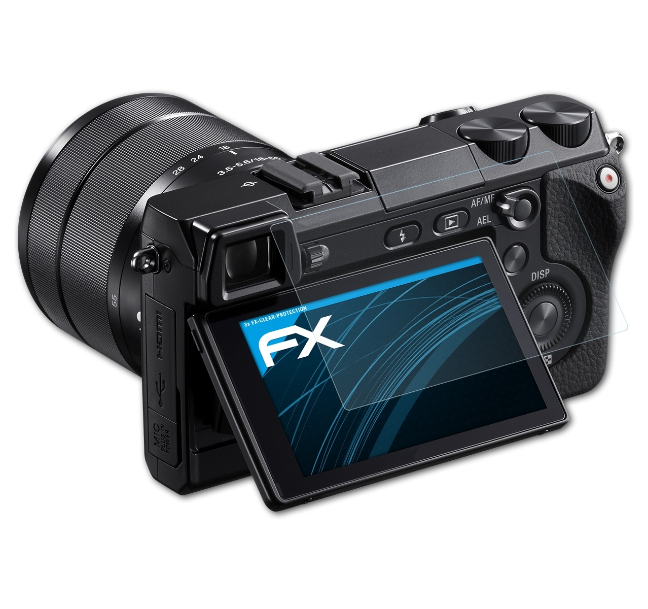 ATFOLIX 3x Sony FX-Clear NEX-7) Displayschutz(für